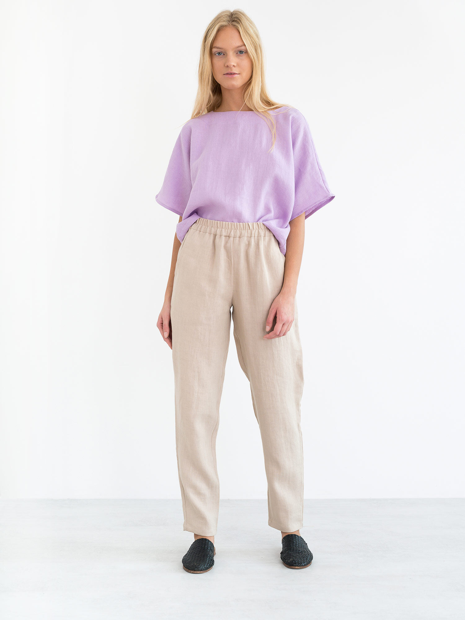 Image 4 of BRINLEY Linen Pants in Beige from Love and Confuse
