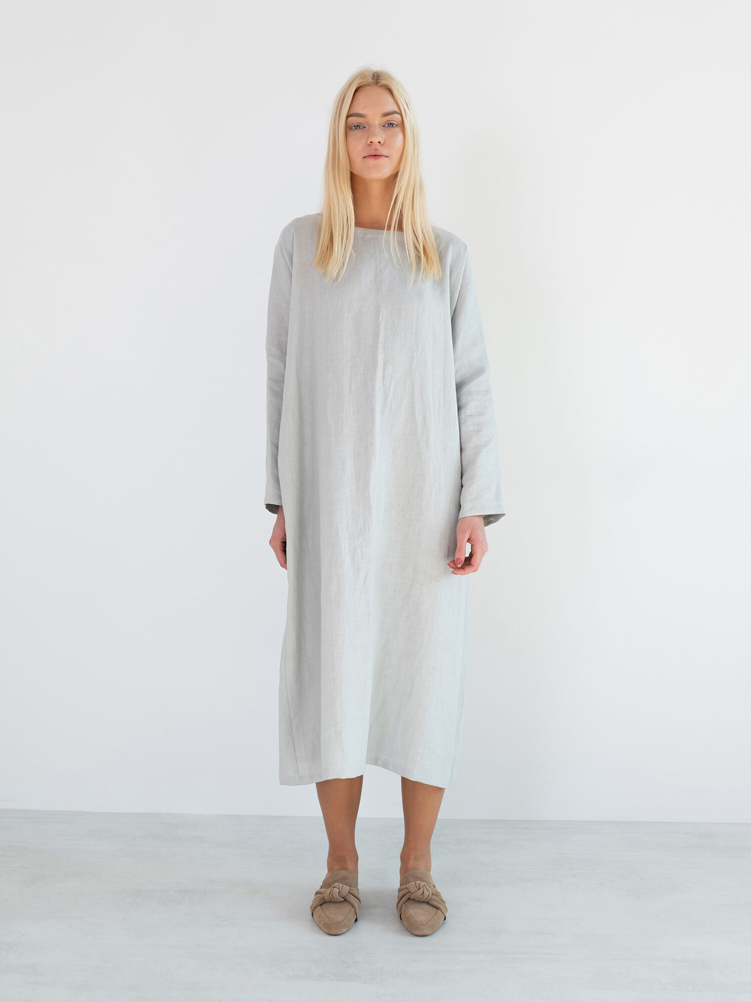 Bild 3 von DAWN Leinenkleid Midi & Maxi in Cloudy grey, you can also choose other colors above von Love and Confuse