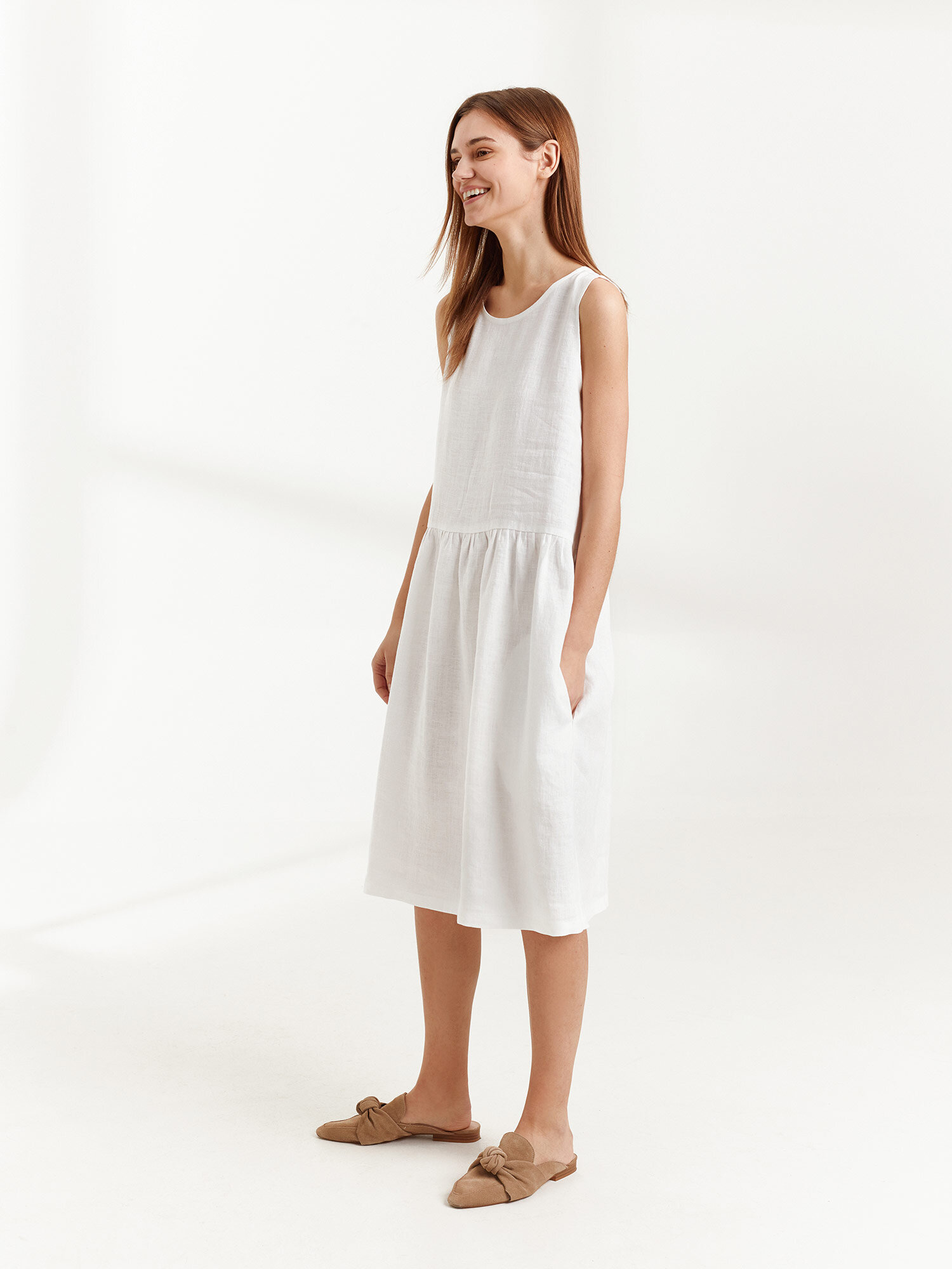 ELSA Sleeveless Linen Dress