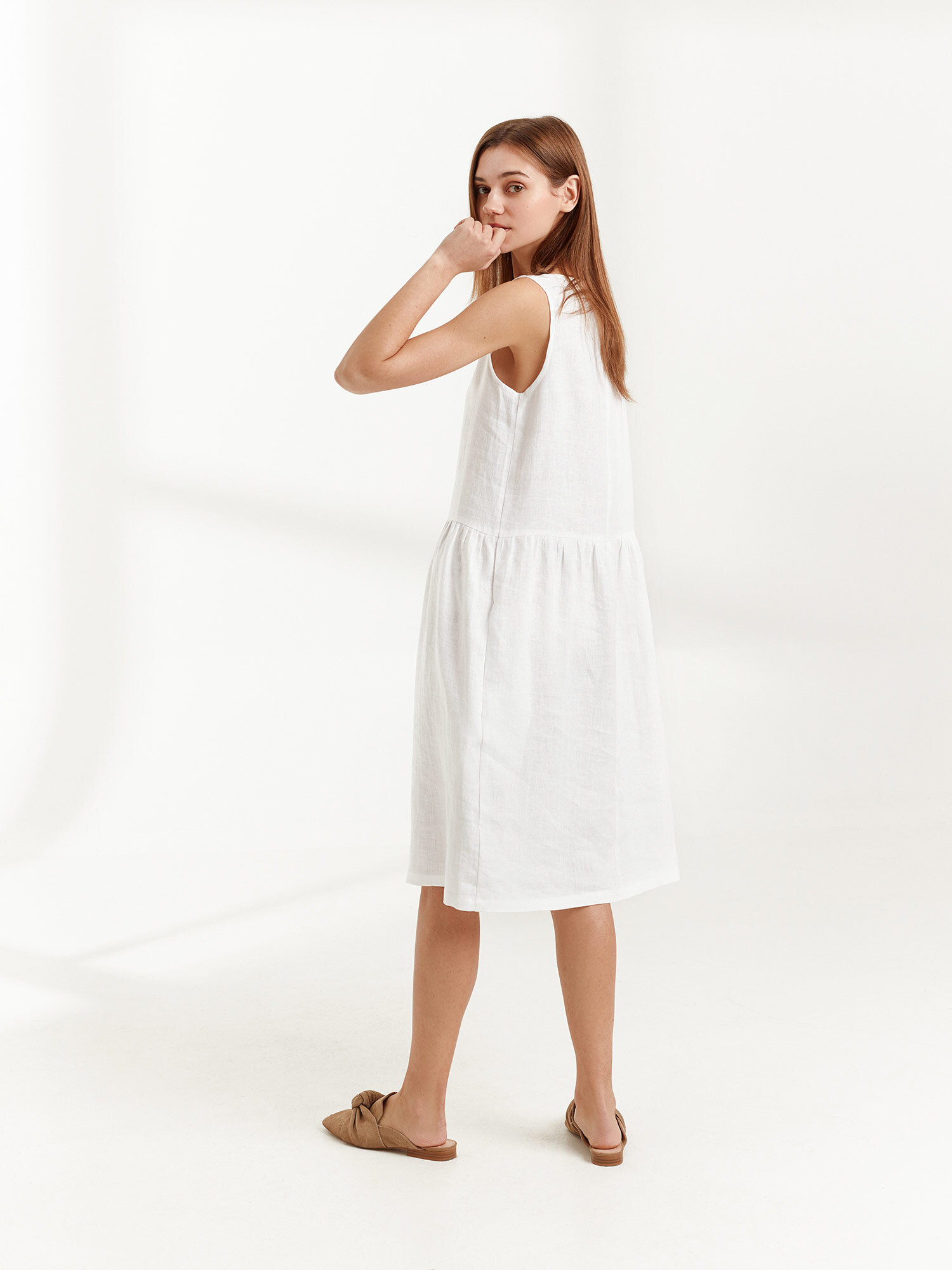 ELSA Sleeveless Linen Dress