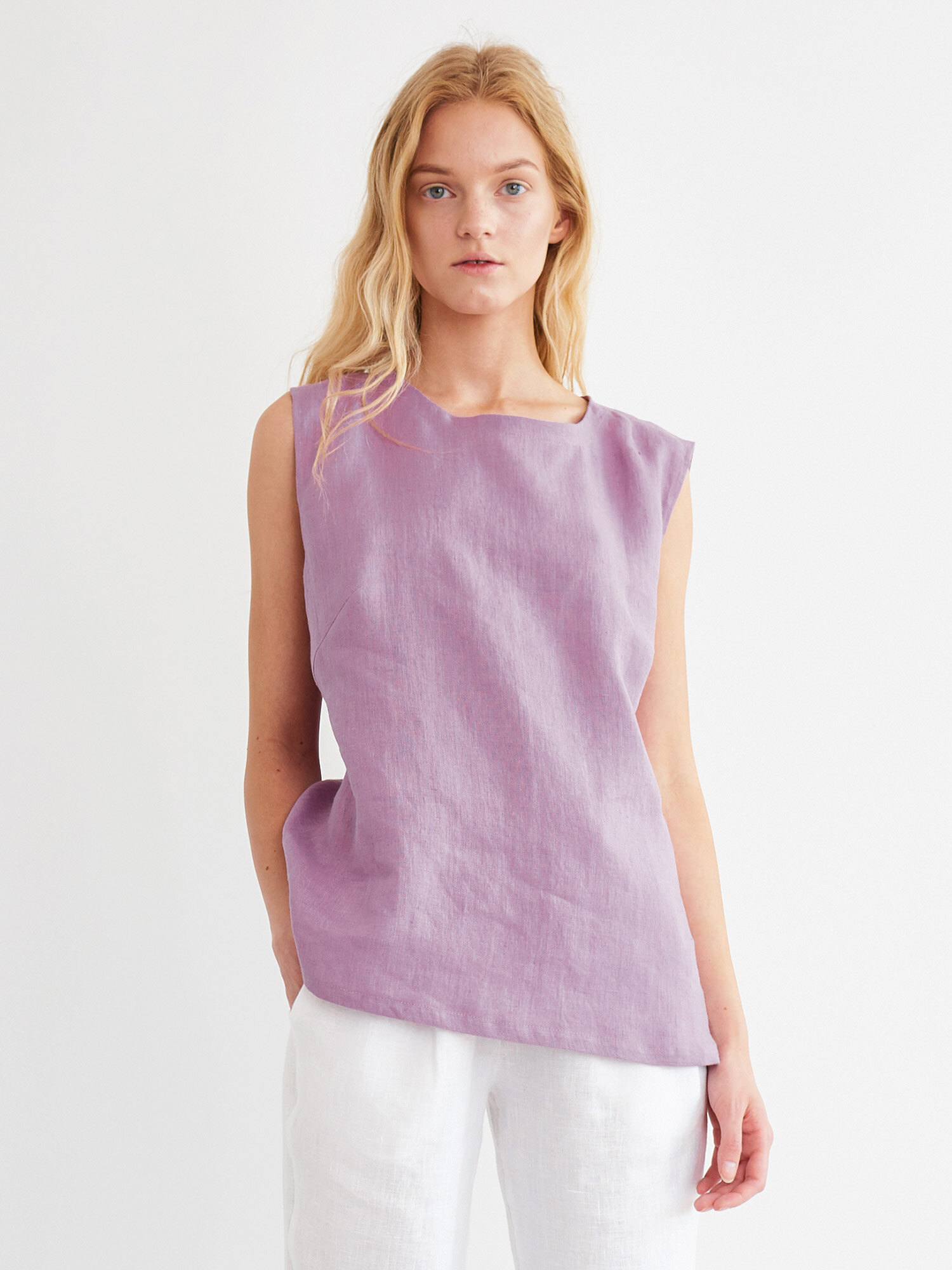Bild 2 von HARPER Leinen Tanktop in Radiant orchid, you can also choose other colors above von Love and Confuse