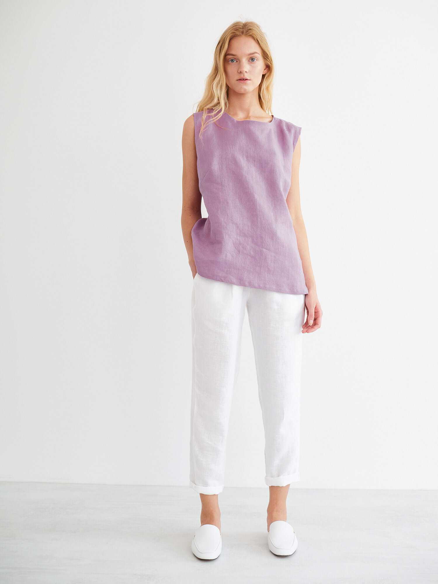 Bild 4 von HARPER Leinen Tanktop in Radiant orchid, you can also choose other colors above von Love and Confuse
