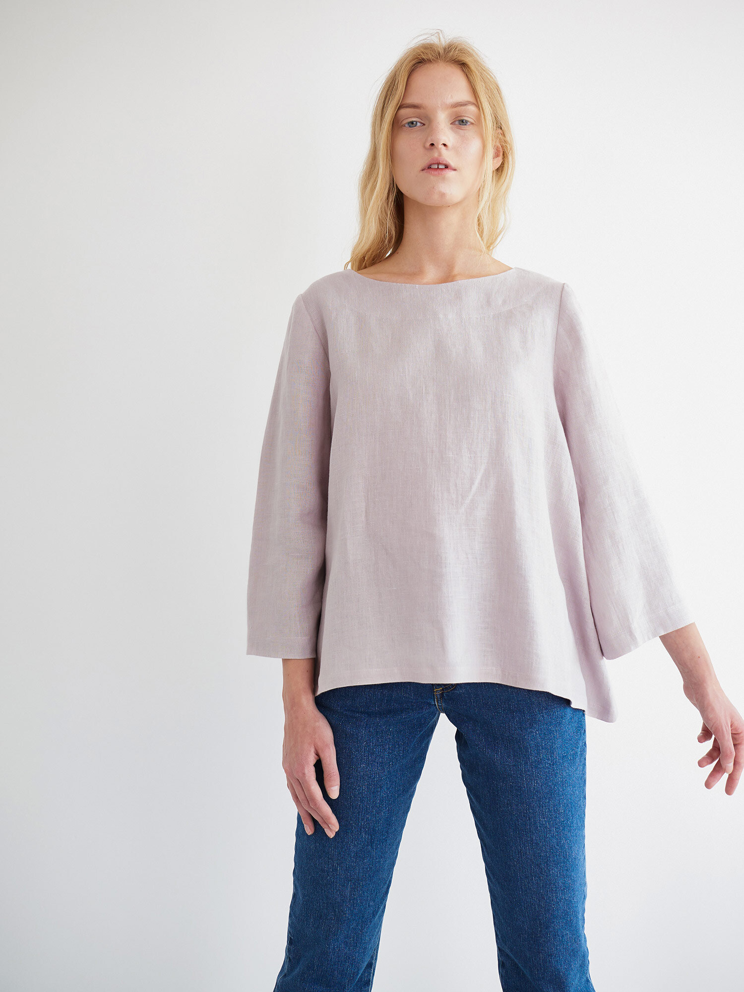 Bild 2 von HAZEL Leinentop in Silver pink, you can also choose other colors above von Love and Confuse