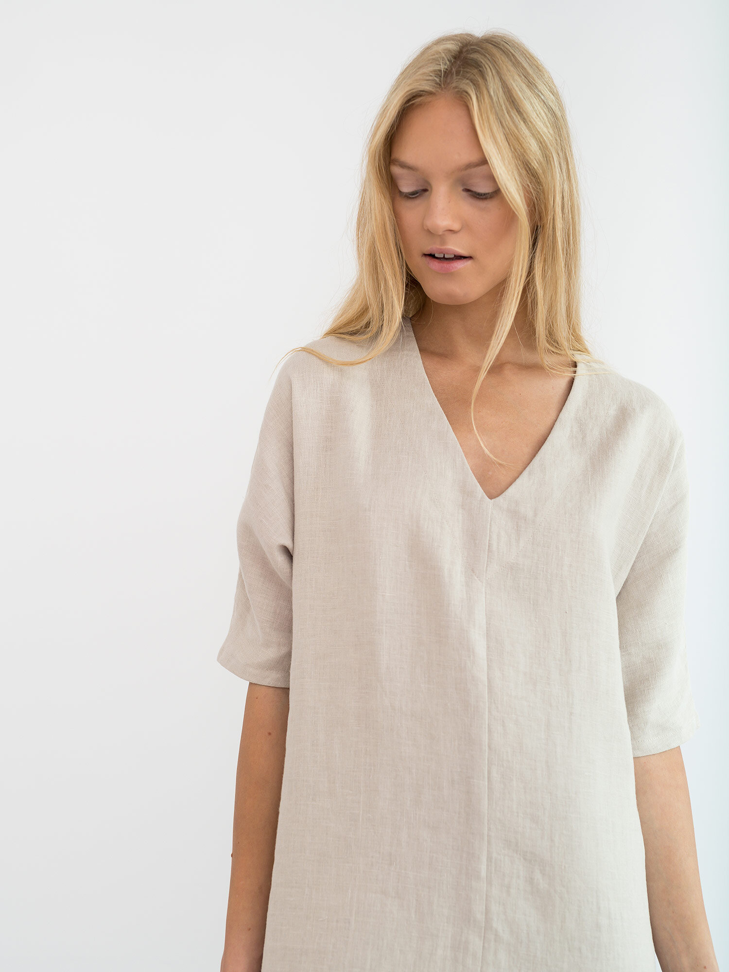 Image 5 of JASMINE Linen Dress in Beige from Love and Confuse