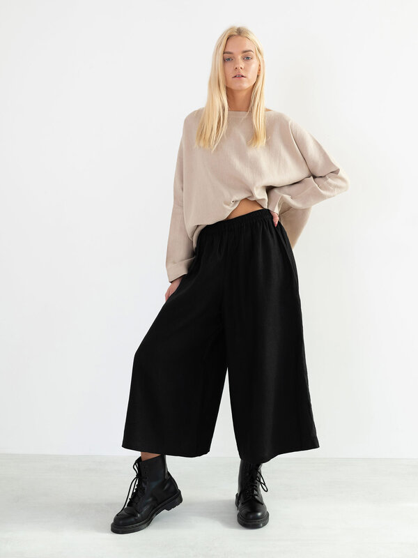 JAYDEN Wide Leg Linen Culottes