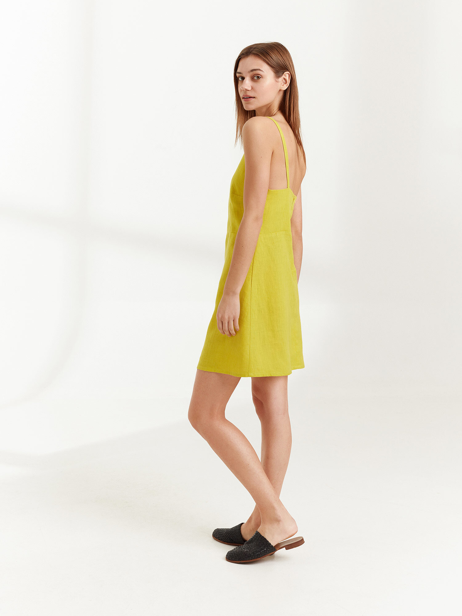 JENESIS Linen Strappy Dress