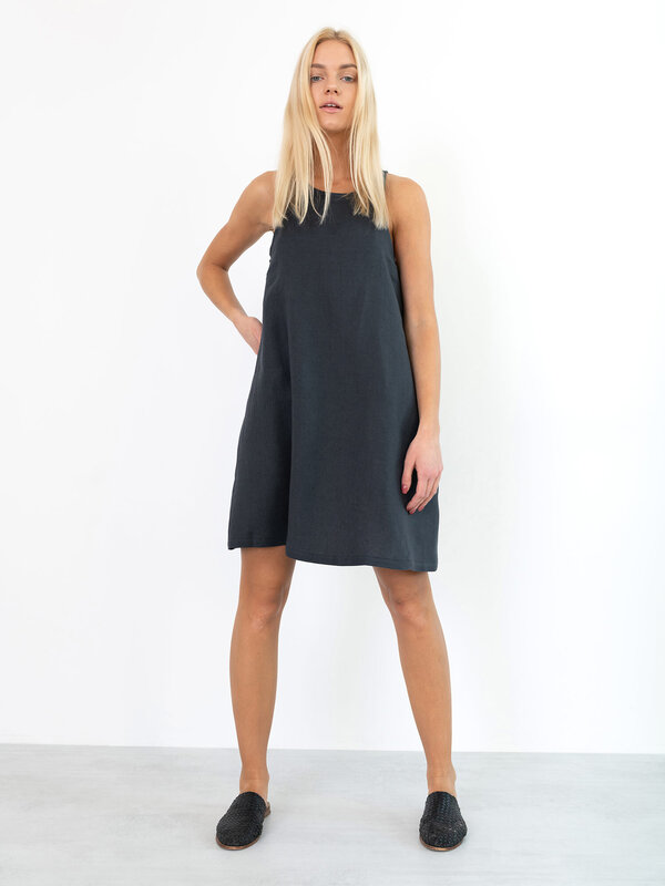 LILY - ärmelloses Leinenkleid