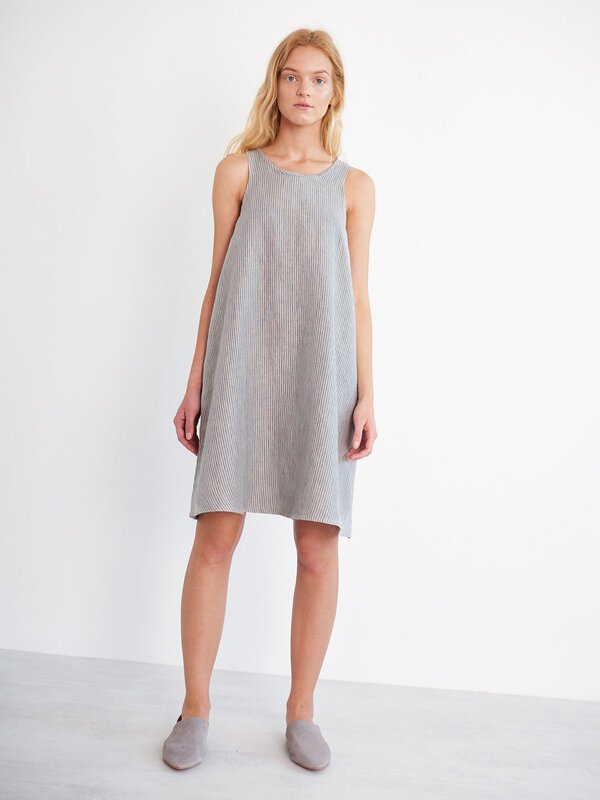 LILY - ärmelloses Leinenkleid