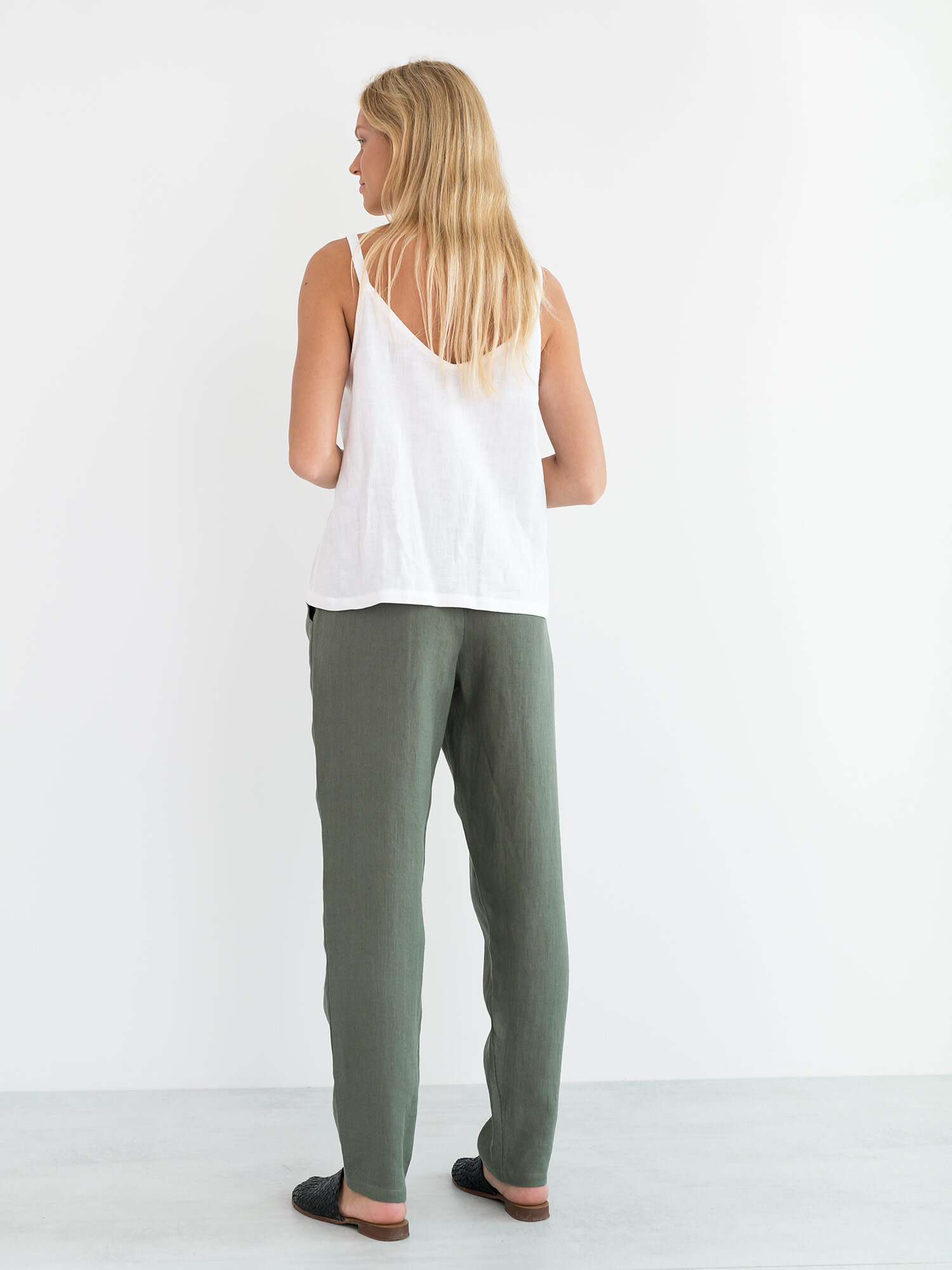 Image 6 of MILLIE Linen Cami Top in White from Love and Confuse