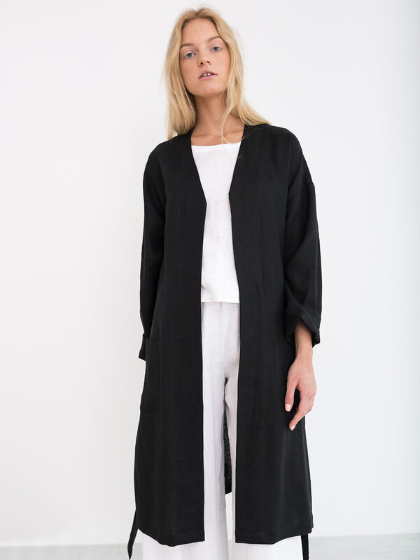 NORA Linen Duster Coat
