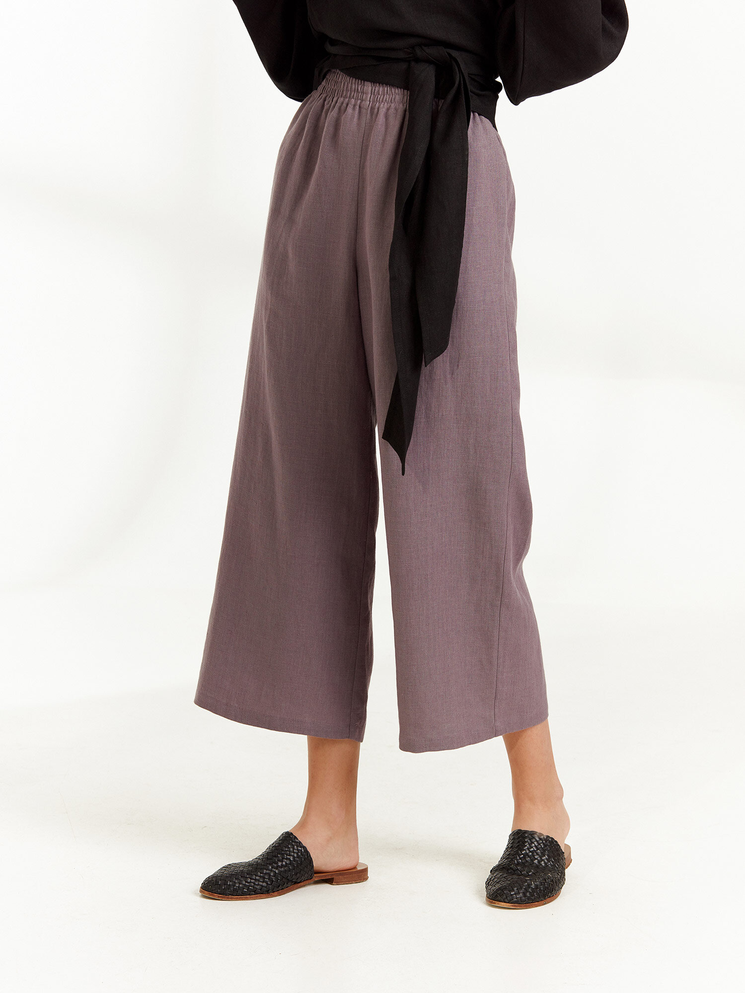 RILEY Wide Leg Linen Pants