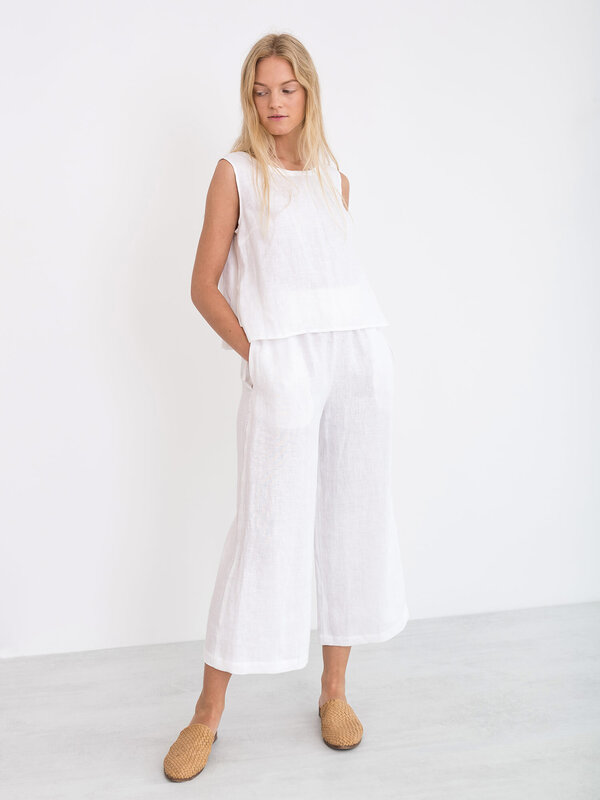 RILEY Wide Leg Linen Pants