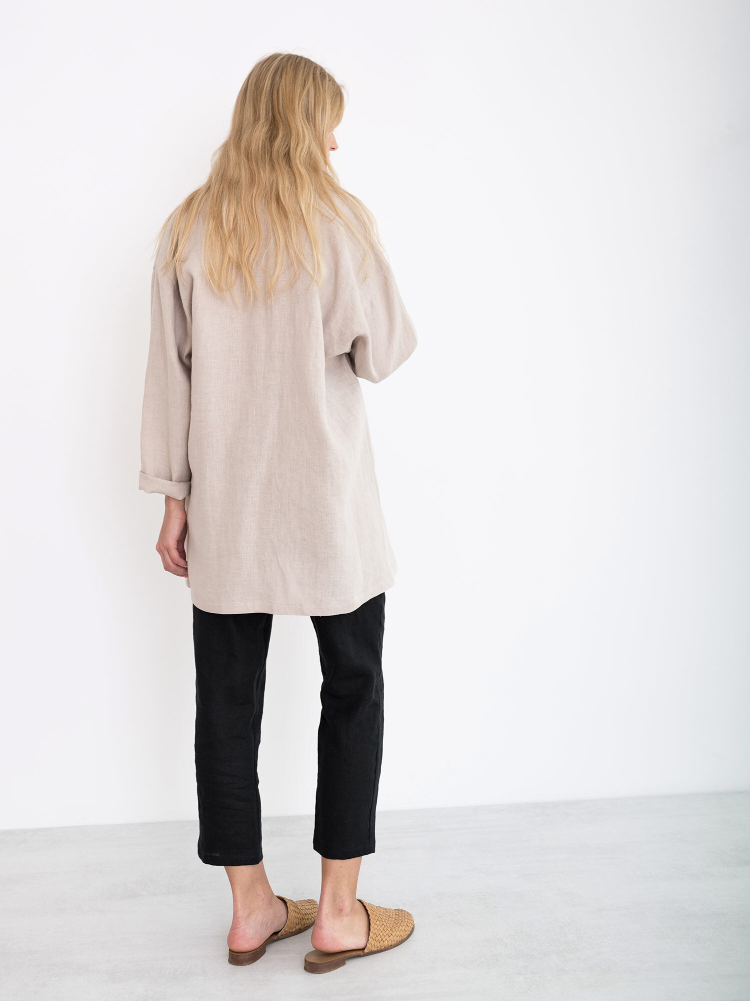 Image 2 of ROSEMARY Linen Jacket in Beige from Love and Confuse