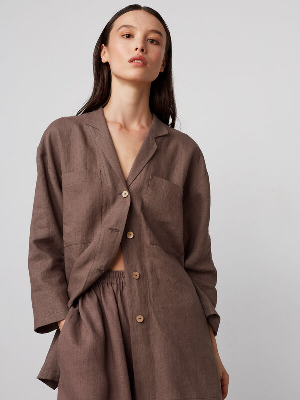 ROSEMARY Oversized Linen Shirt