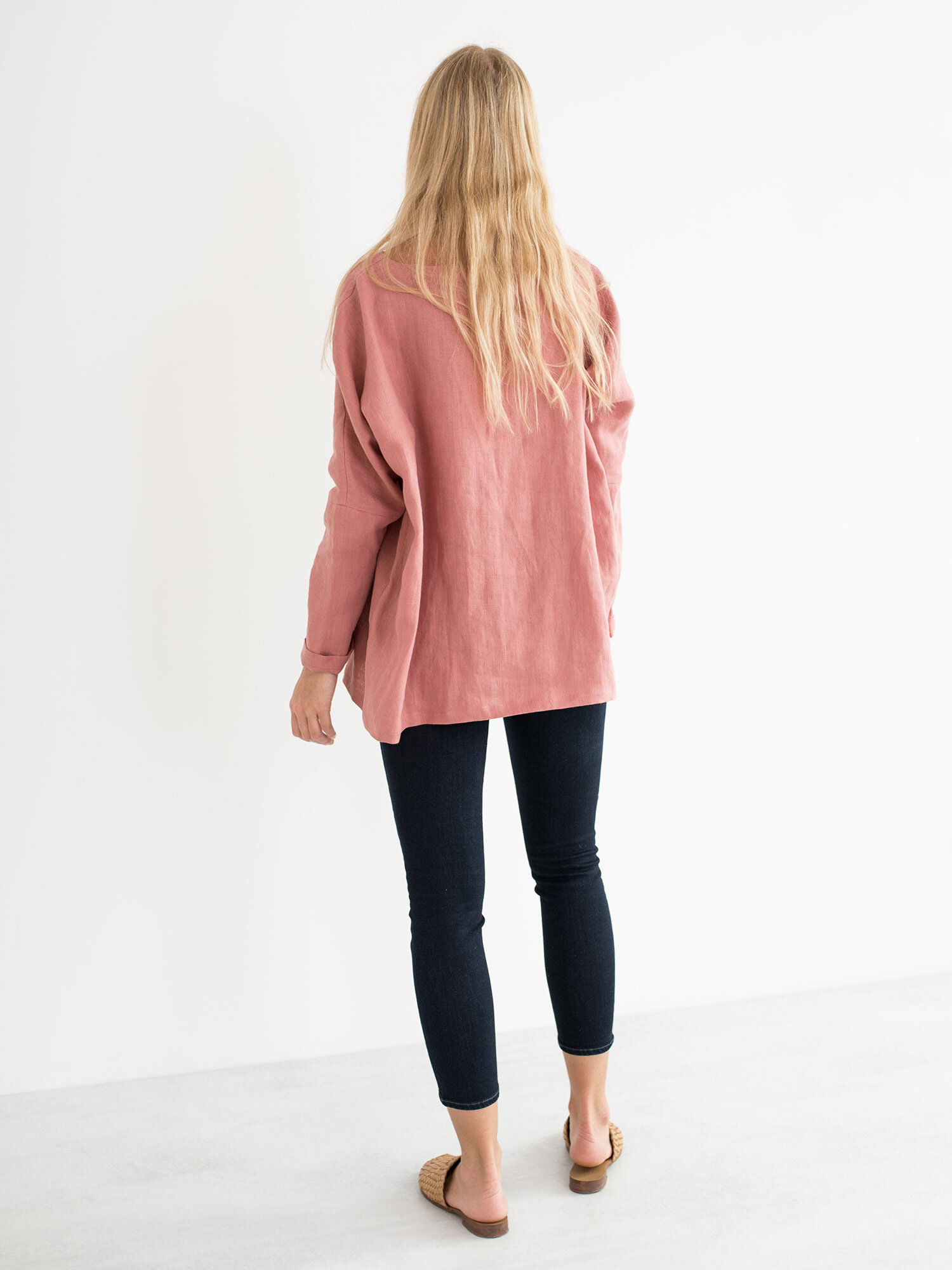 Image 5 of RUMI Linen Top in Salmon Pink from Love and Confuse