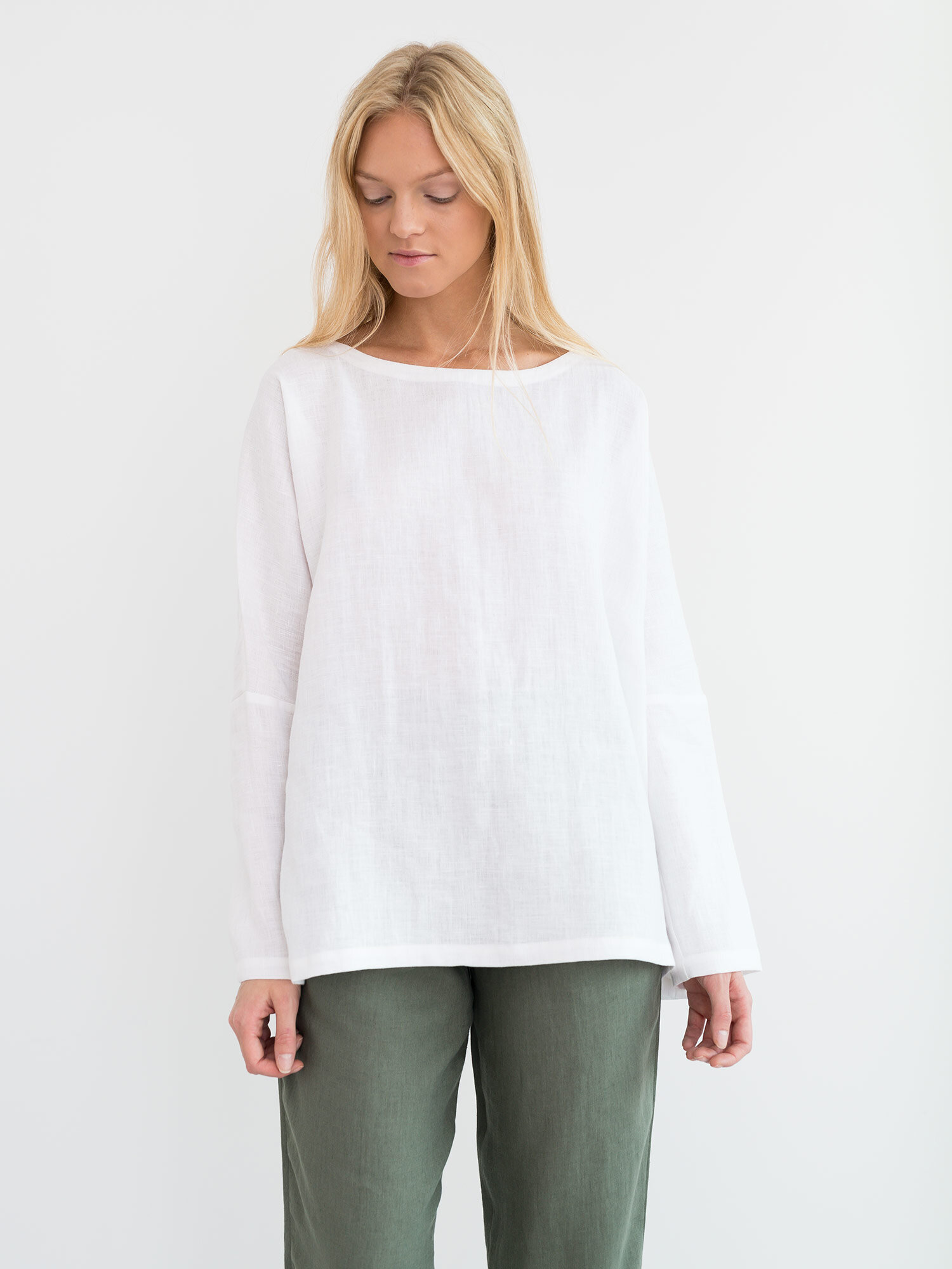 Image 3 of RUMI Linen Top in Sage Green from Love and Confuse