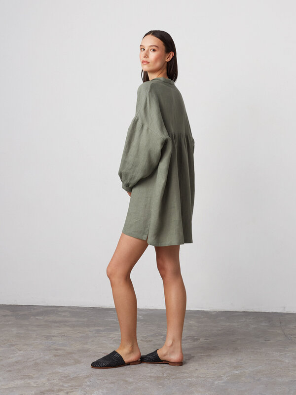 SKY Leinen Strandkleid