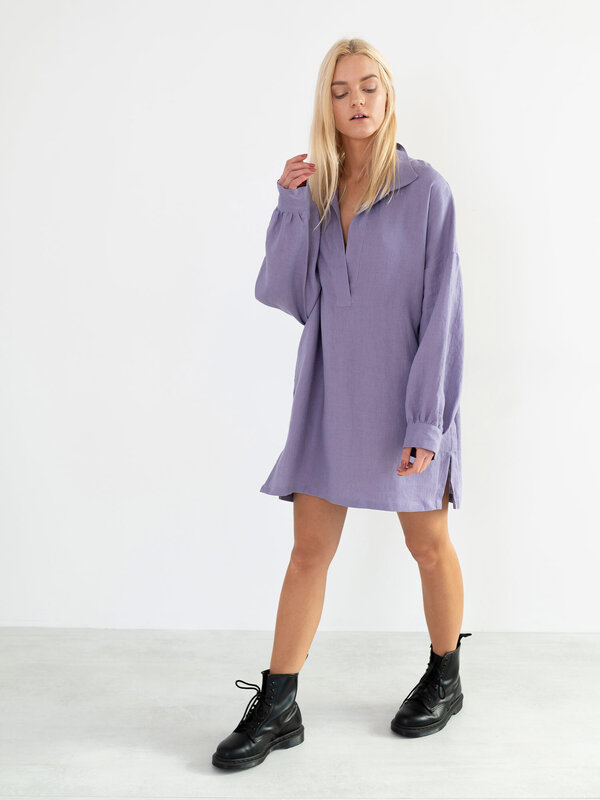 SKY Leinen Strandkleid