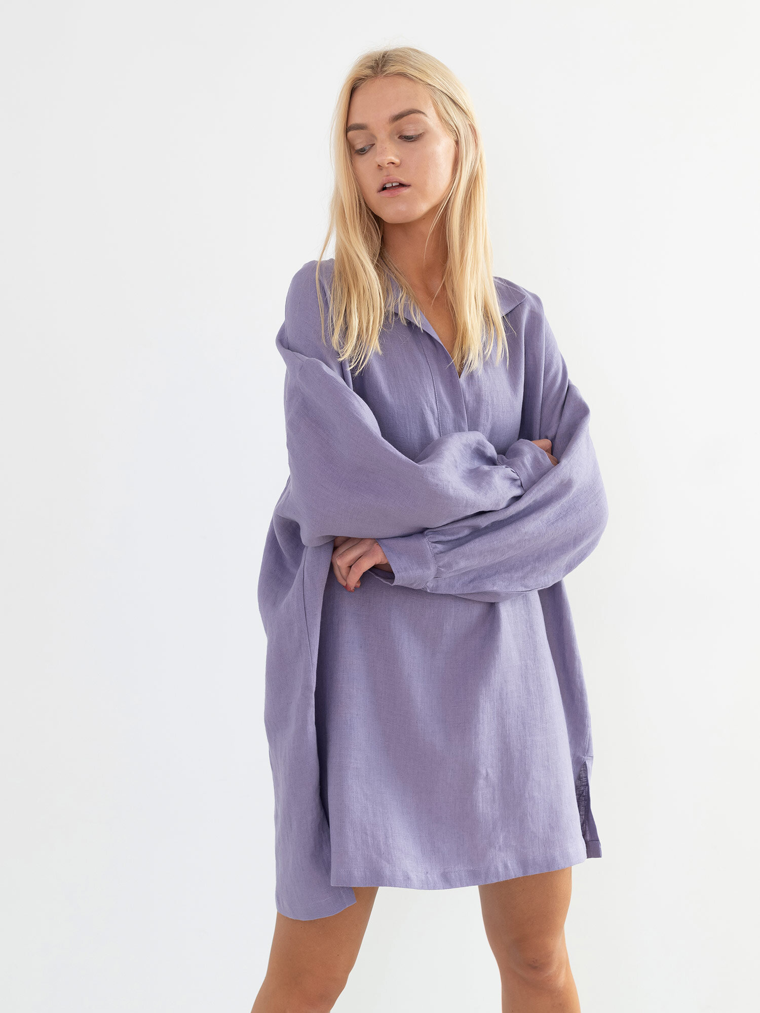 Bild 2 von SKY Leinen Strandkleid in Violet tulip, you can also choose other colors above von Love and Confuse