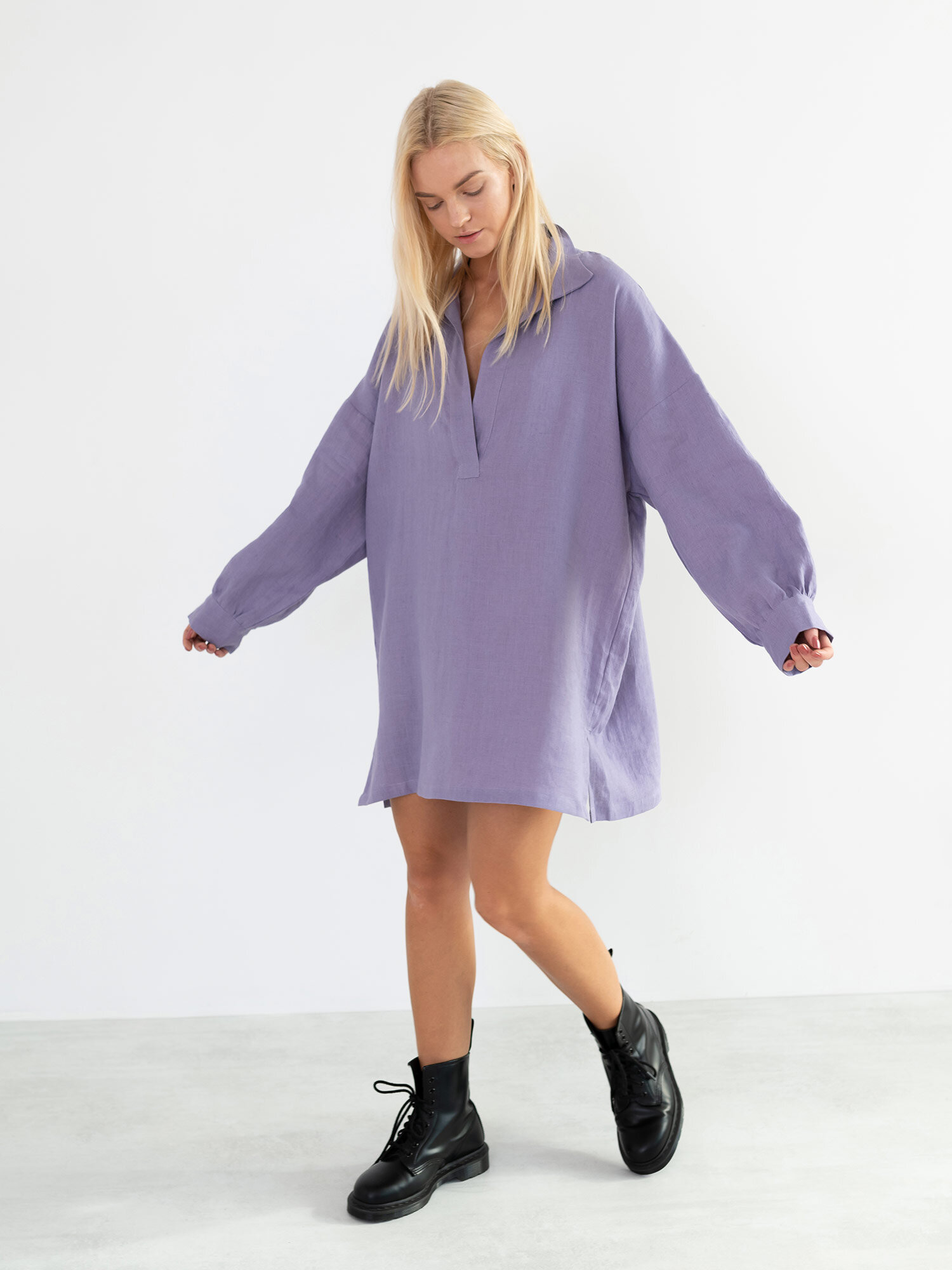 Bild 4 von SKY Leinen Strandkleid in Violet tulip, you can also choose other colors above von Love and Confuse