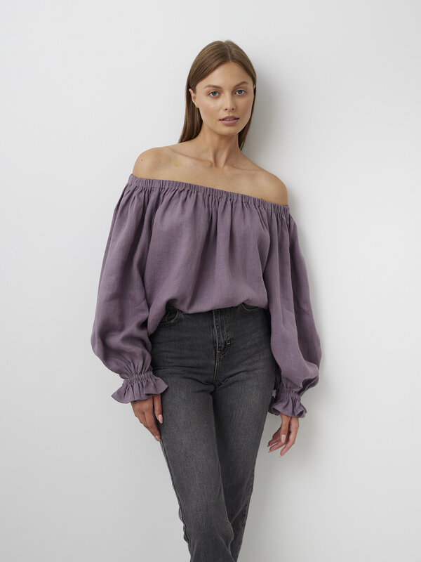 ALICE Off Shoulder Linen Top