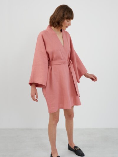 Linen Wrap Dress ATHENA