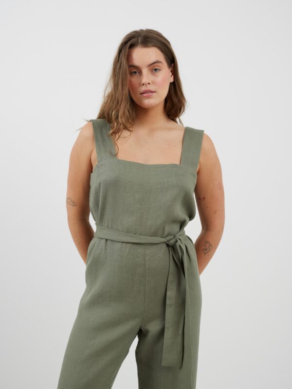 DAKOTA Sleeveless Linen Jumpsuit