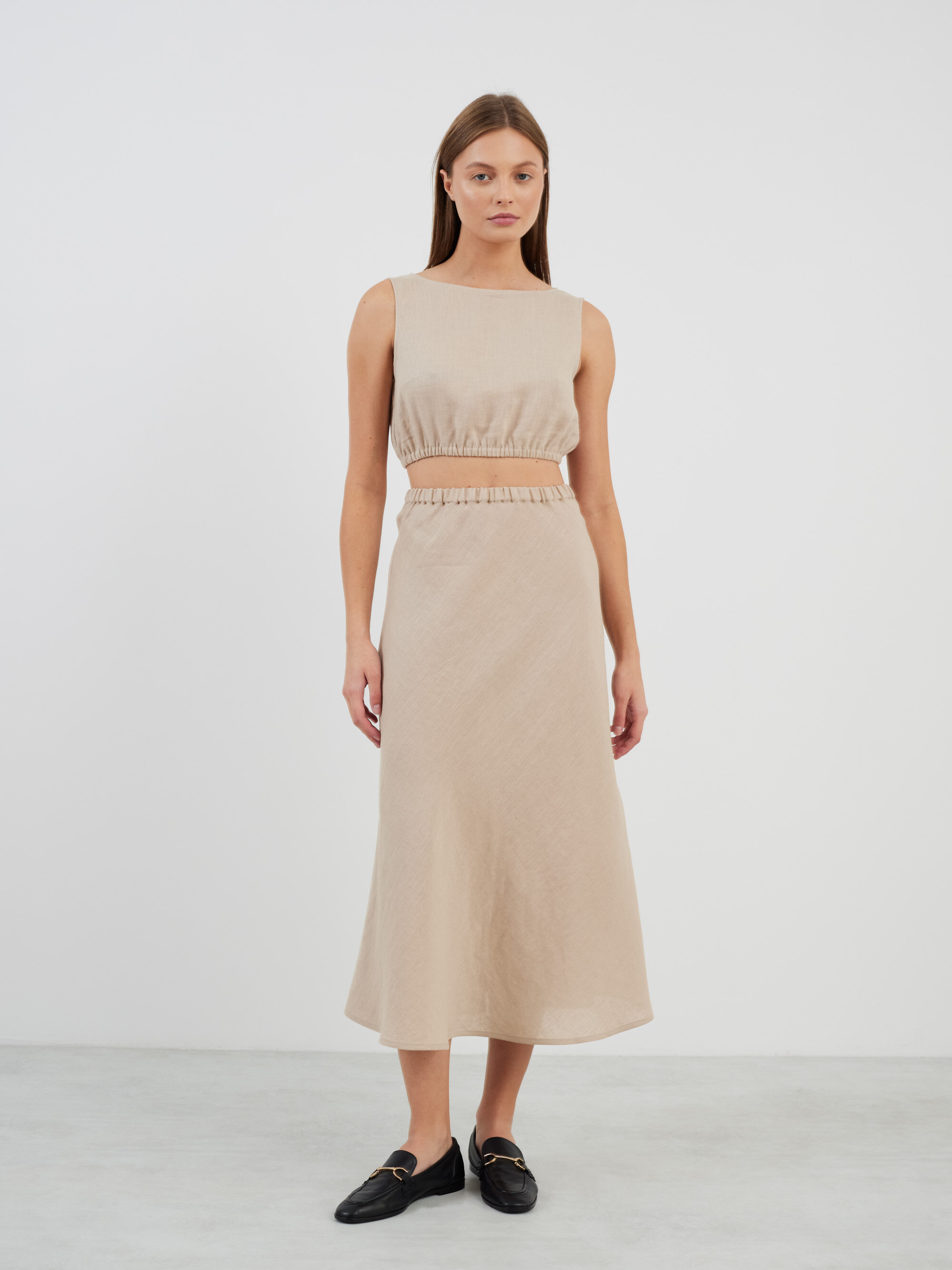 Bild 2 von ETHNA - Locker geschnittenes Leinentop in Beige von Love and Confuse