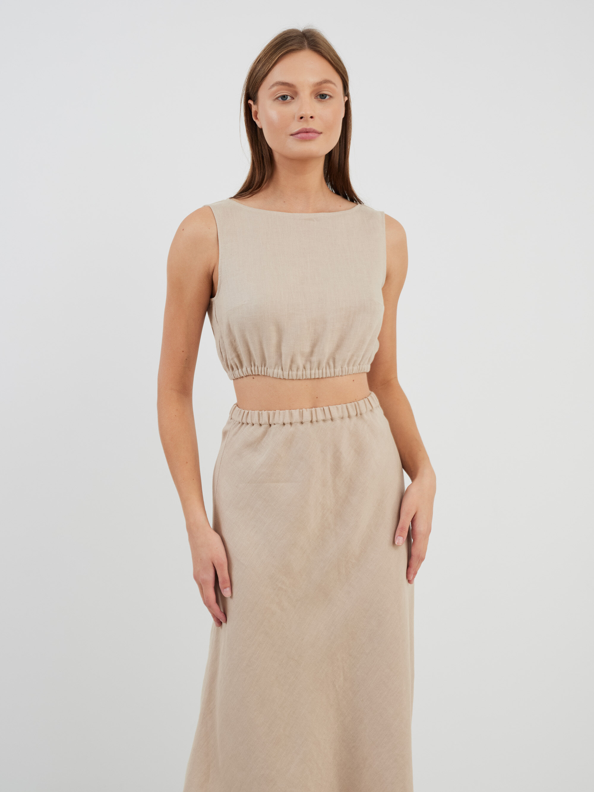 Bild 3 von ETHNA - Locker geschnittenes Leinentop in Beige von Love and Confuse