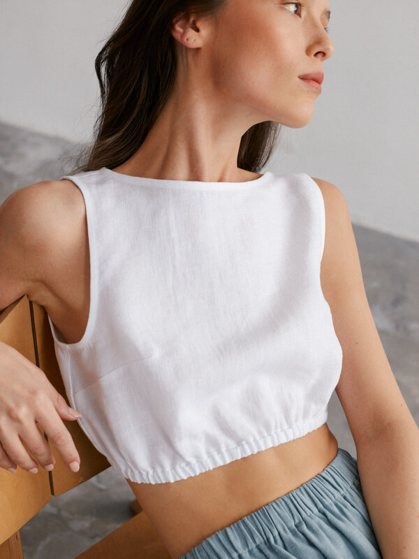 ETHNA Linen Tank Top