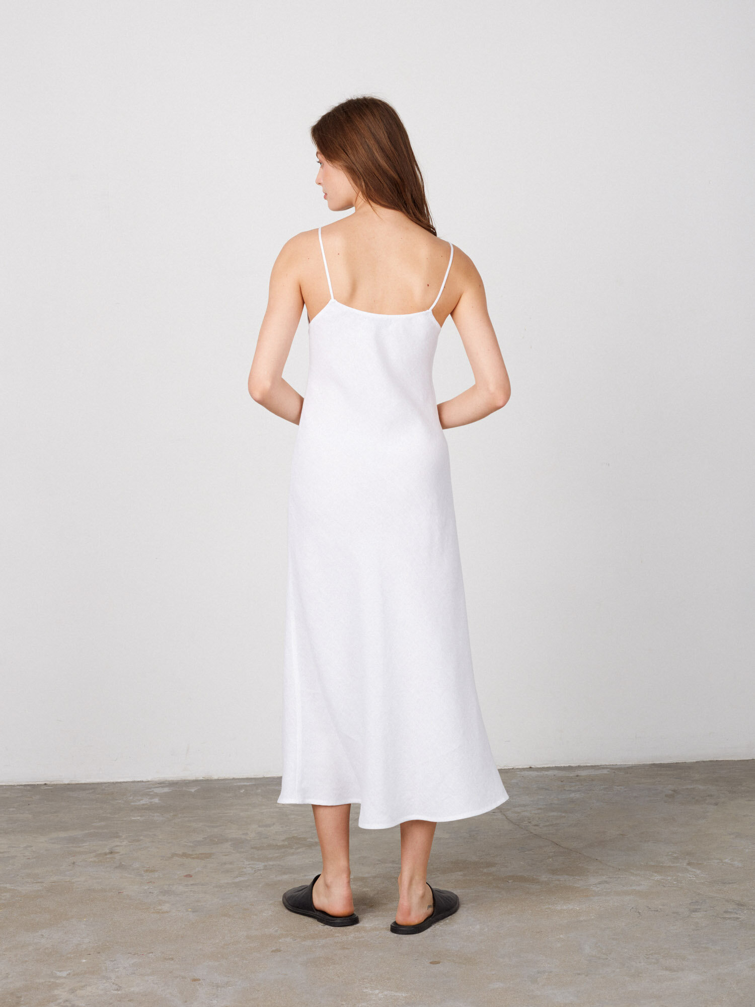Image 5 of FREJA Linen Slip Dress in White from Love and Confuse