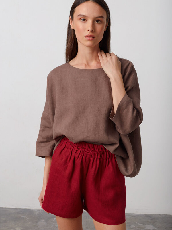 ISLA Elastic Linen Shorts