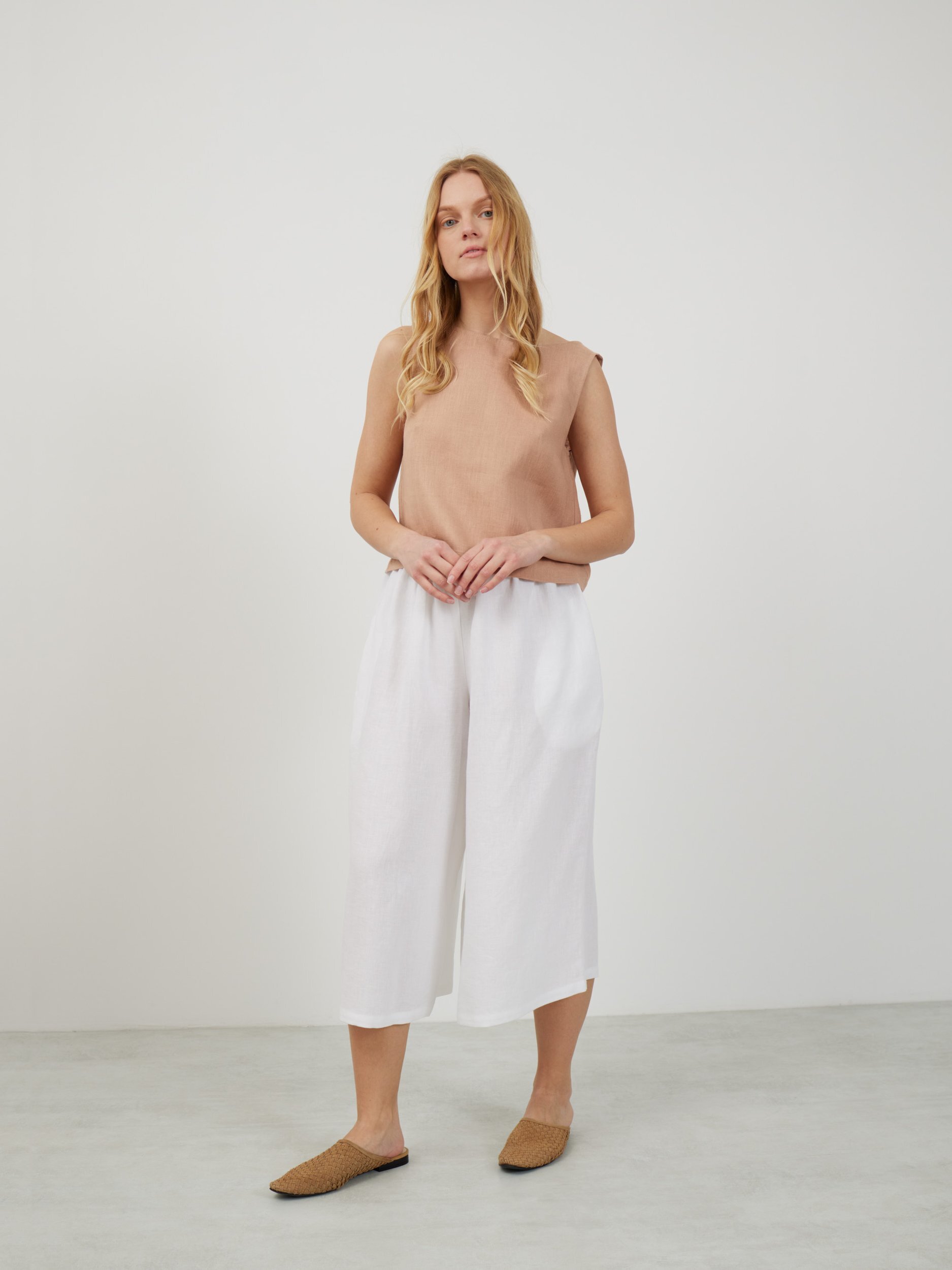 Bild 2 von JAYDEN Leinen Culotte in Weiß von Love and Confuse