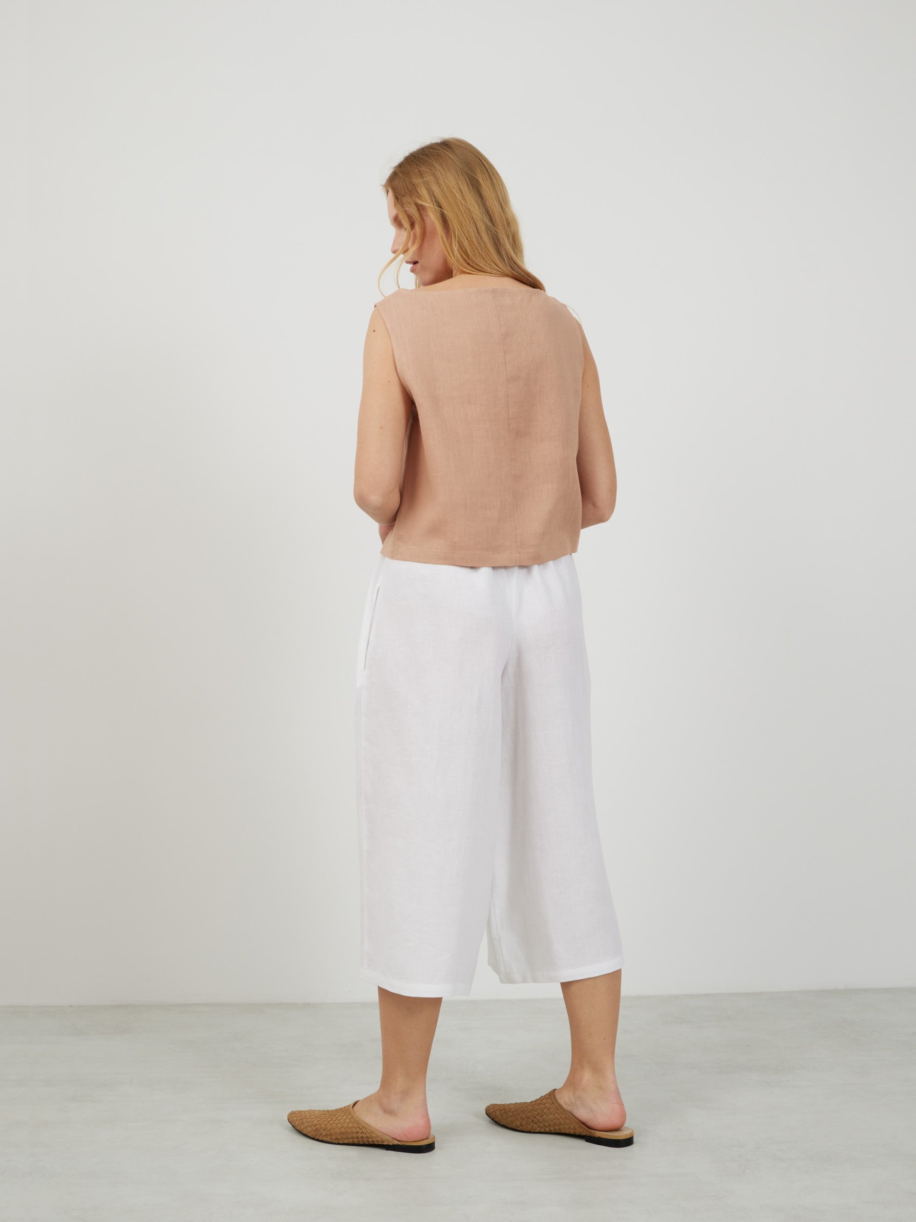 Bild 4 von JAYDEN Leinen Culotte in Weiß von Love and Confuse