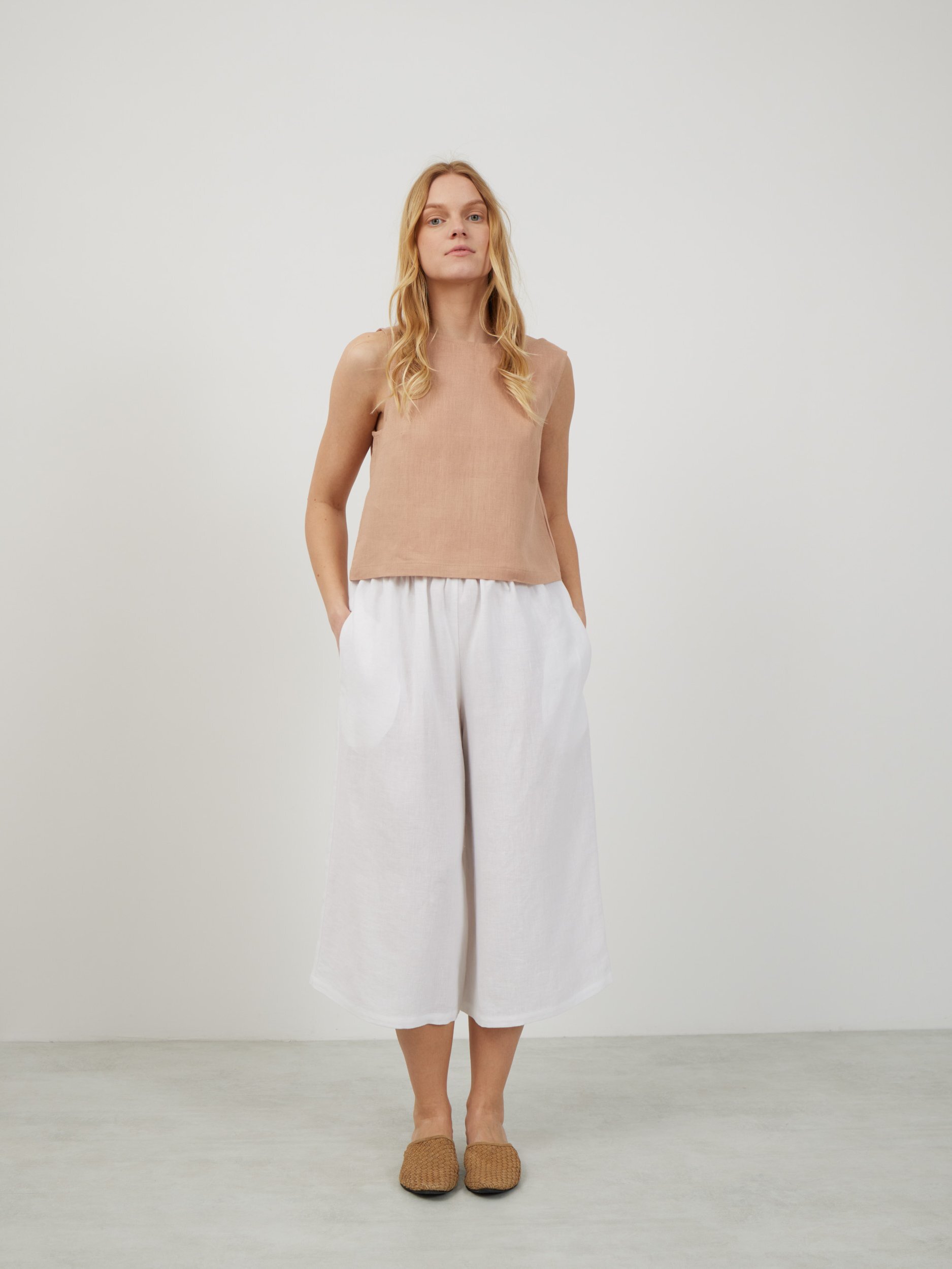 Bild 5 von JAYDEN Leinen Culotte in Weiß von Love and Confuse