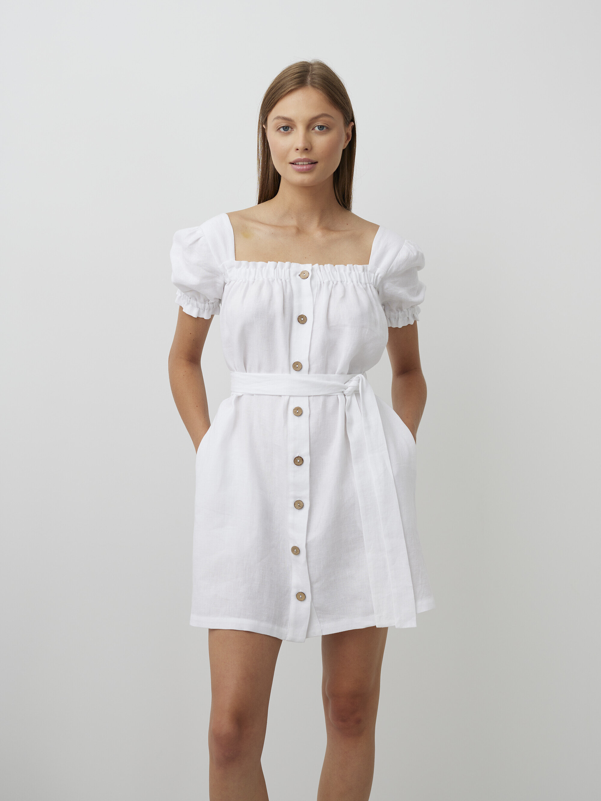 Bild 1 von JULY - Leinenkleid mit Knöpfen in von Love and Confuse