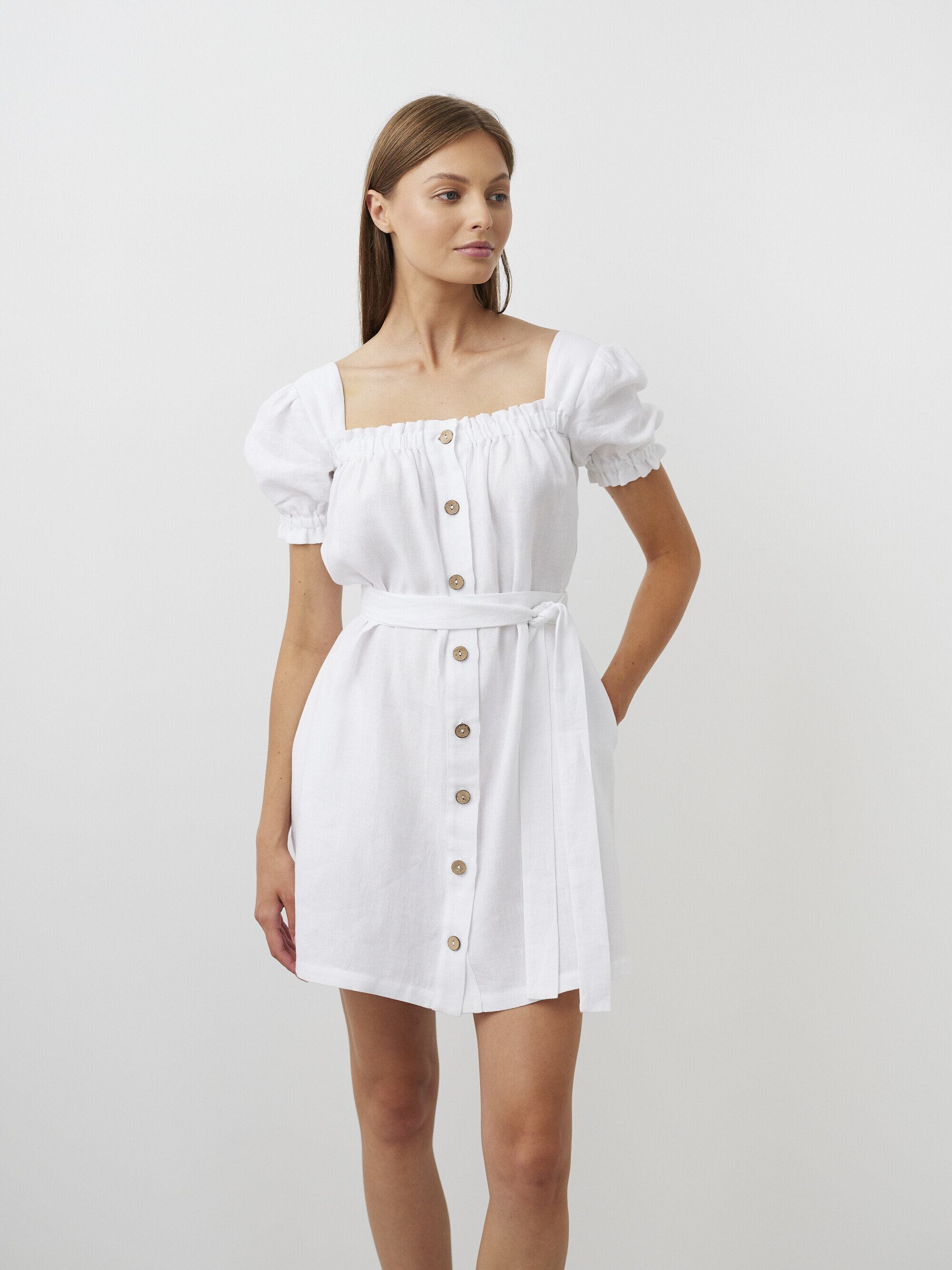 Bild 4 von JULY - Leinenkleid mit Knöpfen in von Love and Confuse
