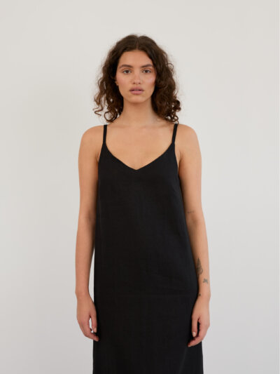 WILLOW V-Neck Slip Linen Dress