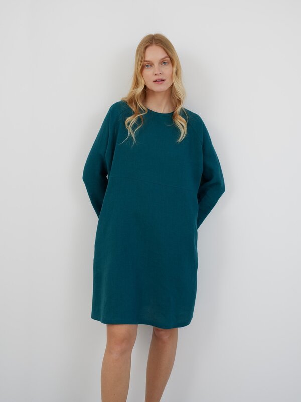 LUCIA Langarm Leinenkleid