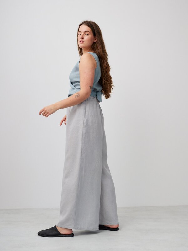 PEARL Long Wide Leg Linen Pants