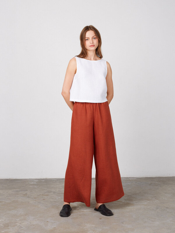 PEARL Wide Leg Linen Pants