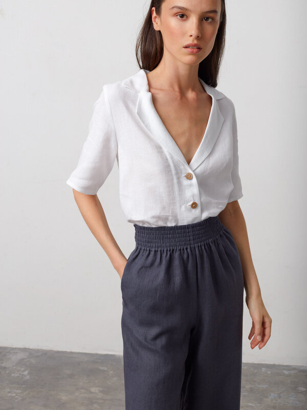 RILEY Wide Leg Linen Pants