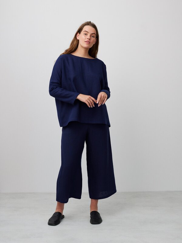 RUMI Long Sleeve Linen Top