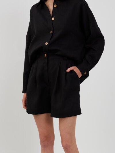 Tailored Linen Shorts SAIGE