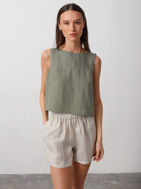 SONATE Linen Tank Top