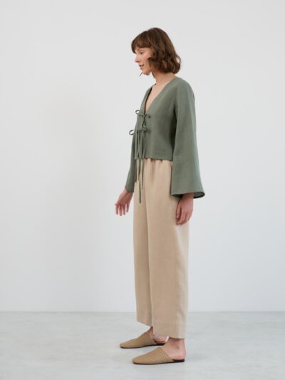 ULA Flat Front Linen Pants